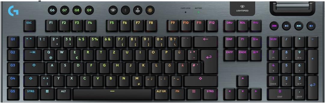Logitech G915 X LightSpeed WRLS G KB-Black-Deute-Deutical-Gemea28i-935 (920-012671)