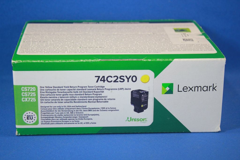 LEXMARK TONER 74C2SY0 - YELLOW - CAPACITE 7000 Pages (74c2Sy0)