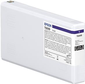 Epson T55WD - 200 ml - violet - original - ink cartridge (C13T55WD00)