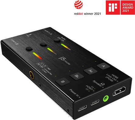 J5Create JVA06-N Dual HDMI video memory card - - USB 32 1 (31 Gen 1) - 1920 x 1080 pixel - USB - digital camera -