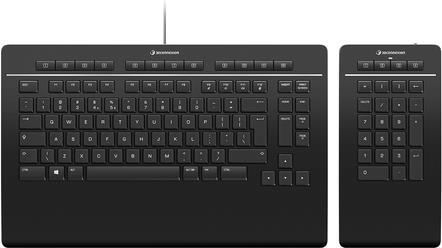 3DCONNEXION keyboard Pro with numpad - keyboard and number field - USB - QWERTZ - German (3DX-700091)