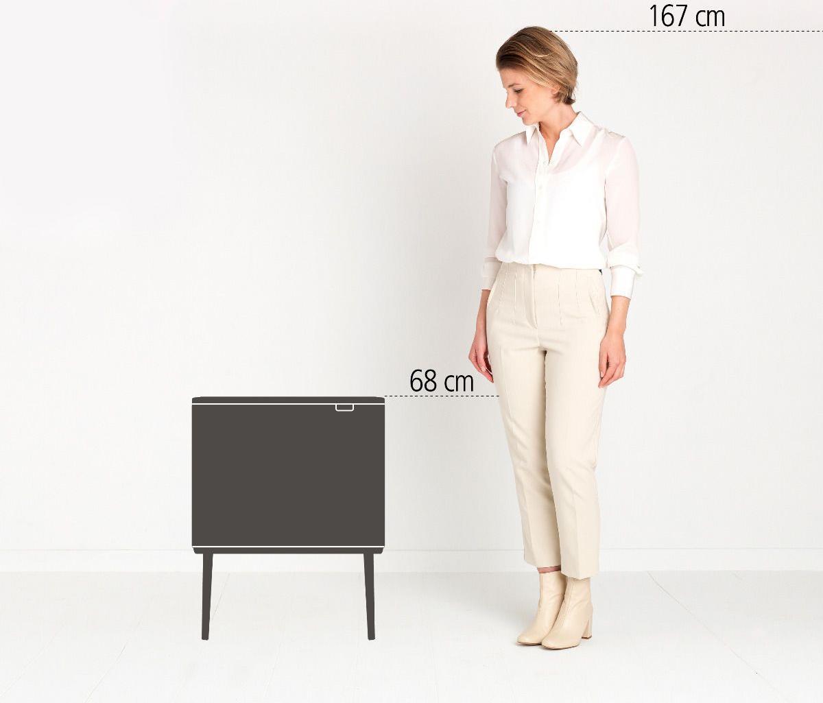 Brabantia Bo Touch Bin 33 L 3 Korbkürbe Beige (201608)