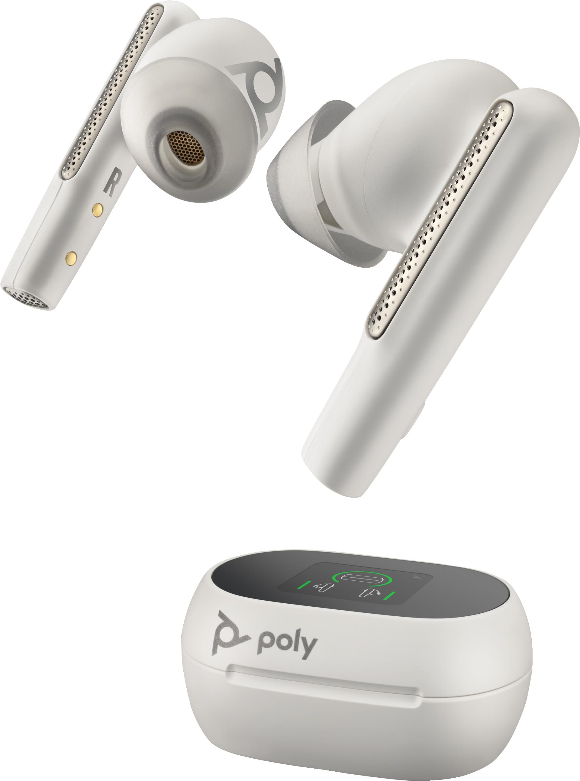HP Poly Voyager Free 6060    Microsoft Teams Certified White Earbuds (2 Pieces) (8L5B0AA)