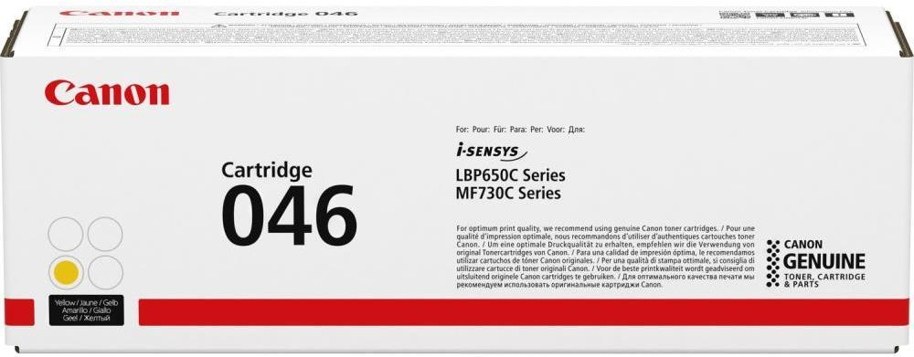 Canon 046 H - with high capacity - yellow - original - toner cartridge - image class LBP654. Mf733. Mf735. I-Sensys LBP653.