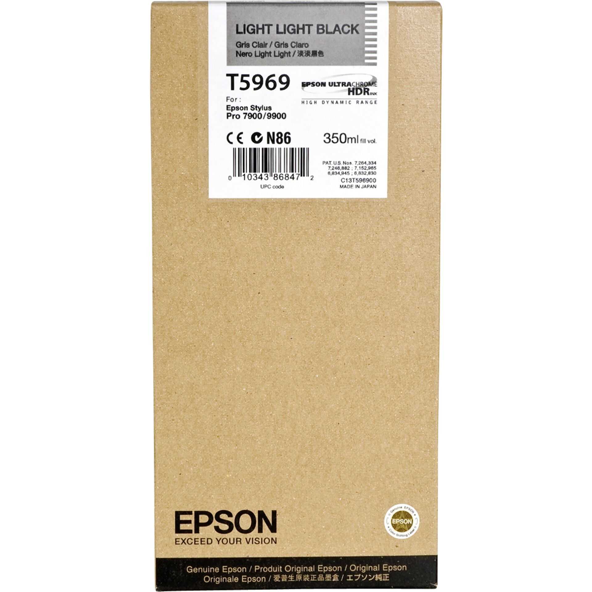 Epson - printer cartridge - 1 X Light Light Black (C13T596900)