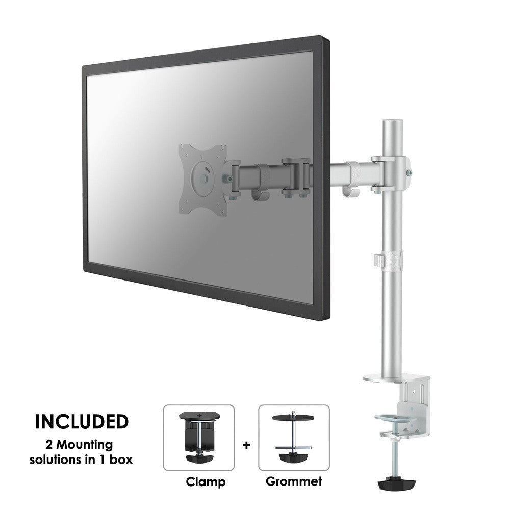 Neomounts BY NewStar Select flat image table holder - clamp bolt - 8 kg - 25.4 cm (10 ) - 76.2 cm (30 ) - 100 100 mm