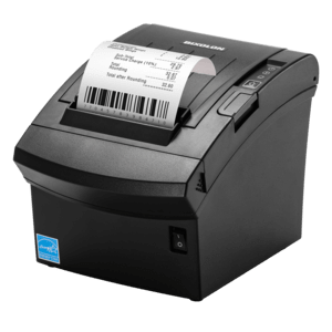 BIXOLON SRP-350PLUSV. Cutter. Usb. RS232. Ethernet. Black bonel printer. 7 pointemm (180dpi). Media width (max) 80mm. Pressure width (max) 72mm.