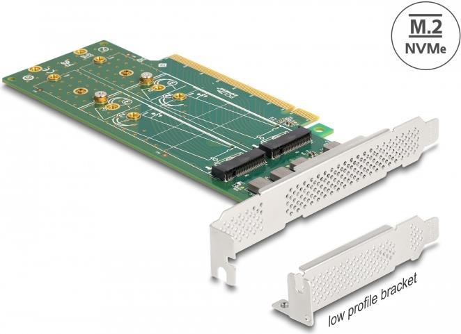 Delock - memory controller - bifurcation. 110 mm - M2 NVME Card - low-profiles - PCIe 40 x16