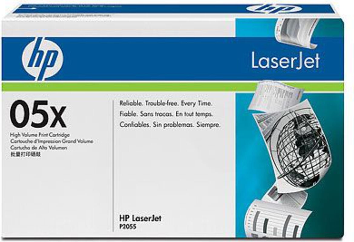 HP Toner CE505X (05x) - black - capacity 6500 pages (CE505X)