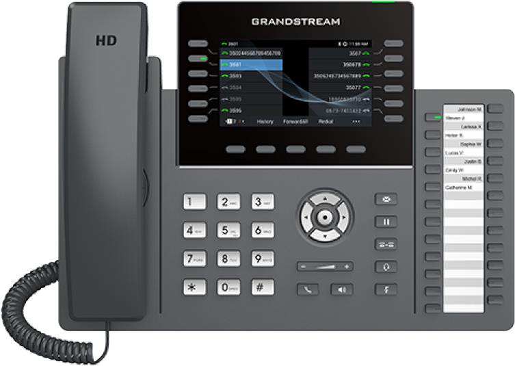 Grandstream GrP2636 - VOIP telephone - 80211abnac (Wi-Fi)    Bluetooth - Finding Way - SIP. Rtcp. SRTP - 12 lines (grp2636)