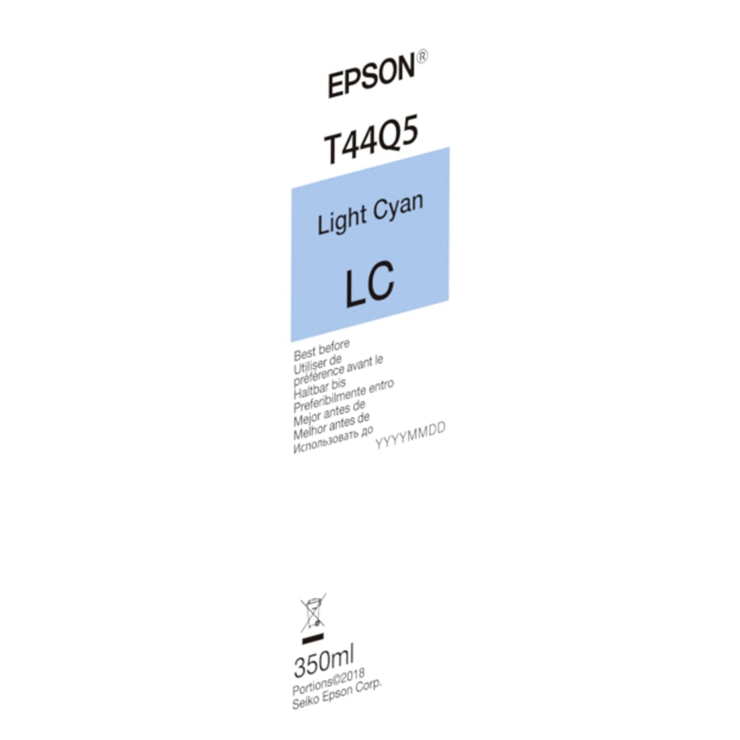 Epson T44Q5 - 350 ml - bright cyan - original - ink cartridge - for Surecolor P7560. P9560