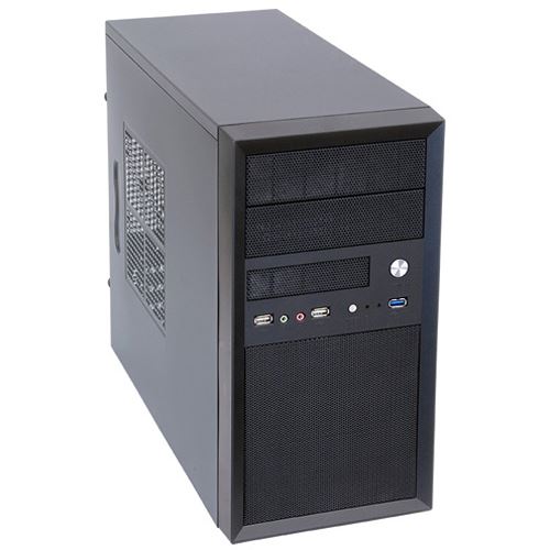 Chieftec Mesh Series CT-01B - Mini Tower - micro-Atx 350 watt (ATX12V 23 PS2) - black - USBAUDIO