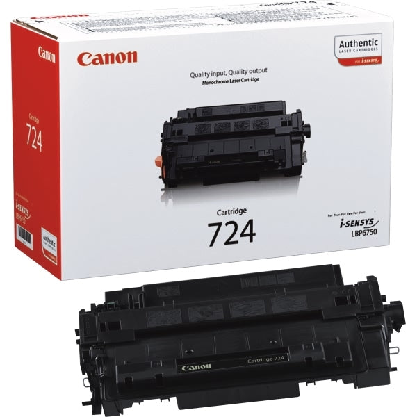 Canon CRG-724 - toner cartridge - x black - 6000 pages - for I-Sensys LBP6750dn. LBP6780X (3481B002)