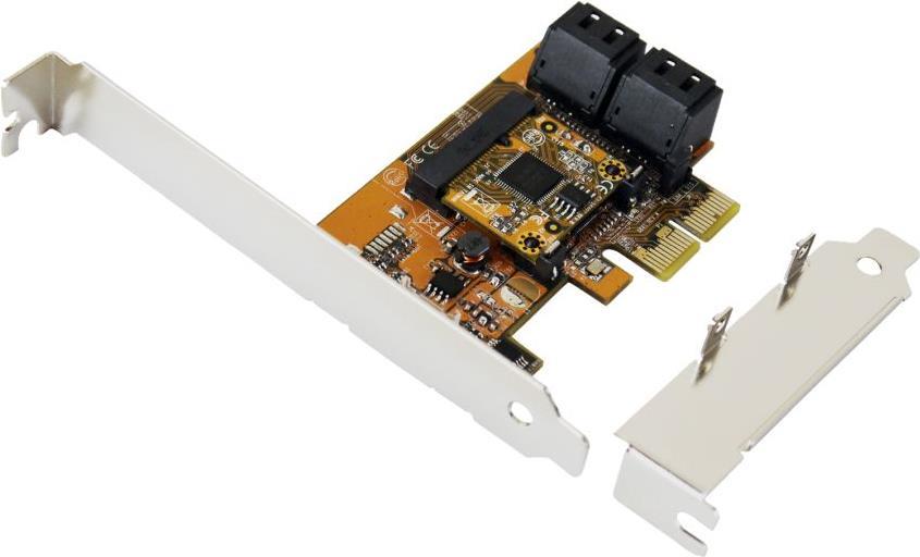 Exsys Ex-3517 - Serial ATA III - PCI Express X2 - 6 GBITS - ASMEDIA 1062     JMICRO JMB 575S - CE - FCC - Rohs - 0