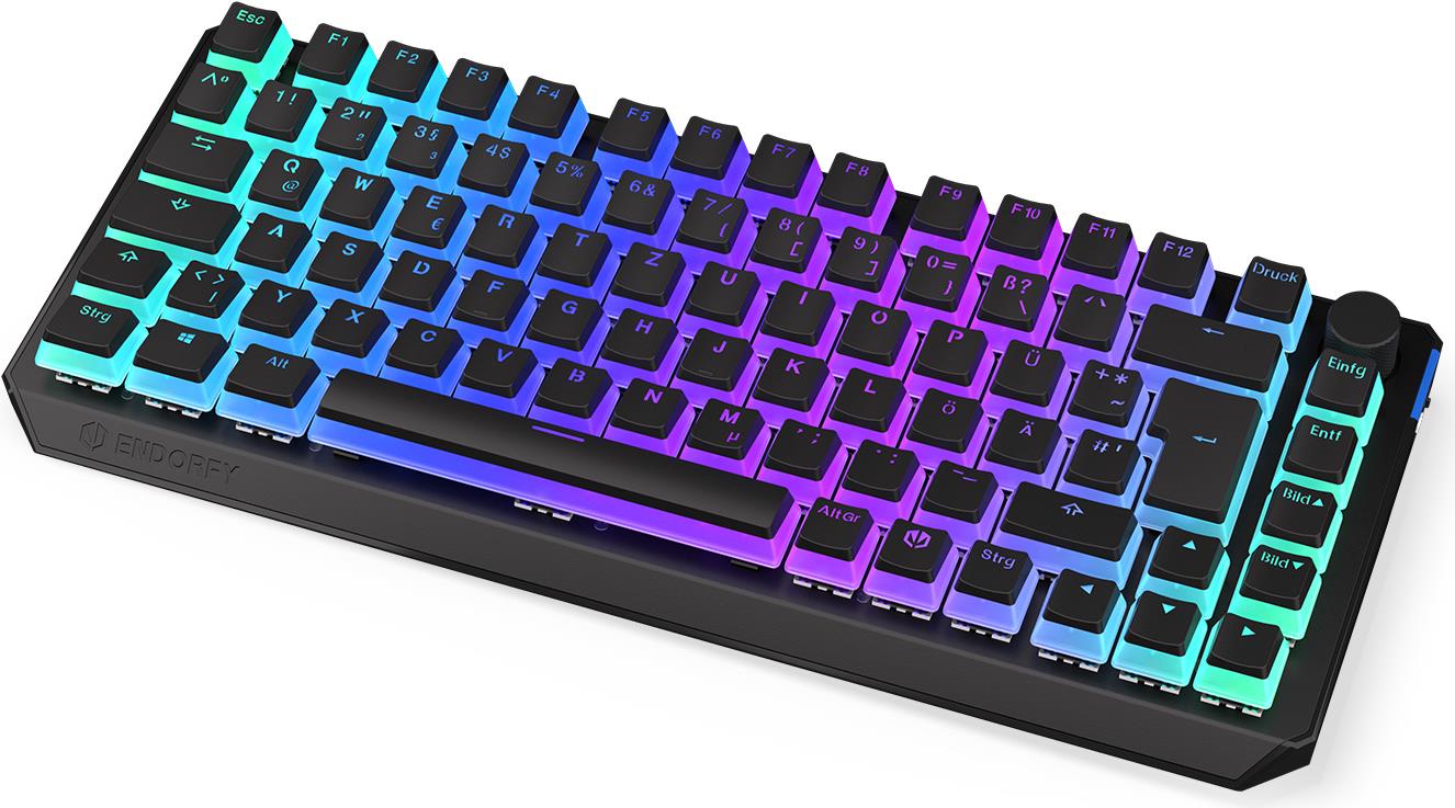 Endorfy Thock 75% keyboard RF wireless     USB QWERTZ German black (EY5D019)