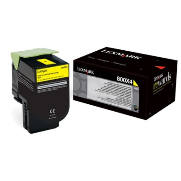 LEXMARK 800X1 - particularly high yield - black - original - toner cartridge LCCP - LEXMARK CX510DE. CX510DHE. CX510DHE (80C0X10)