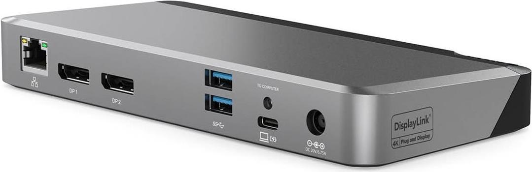 Alogic DX2 - Docking station - USB-C - 2 DP - GIE - 100 watt (Duprdx2-100)