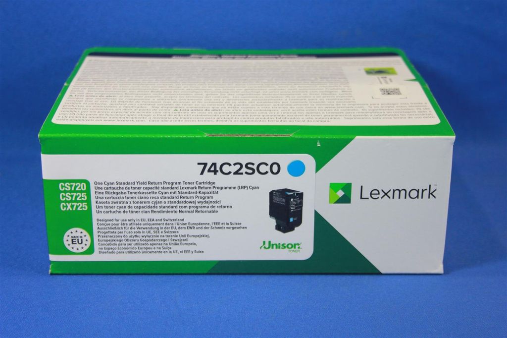 Lexmark - high product - cyan - original - toner cartridge LCCP - LEXMARK CS720DE. CS725DE. CS725DTE. CX725DE. CX725DHE (74C2SC0)