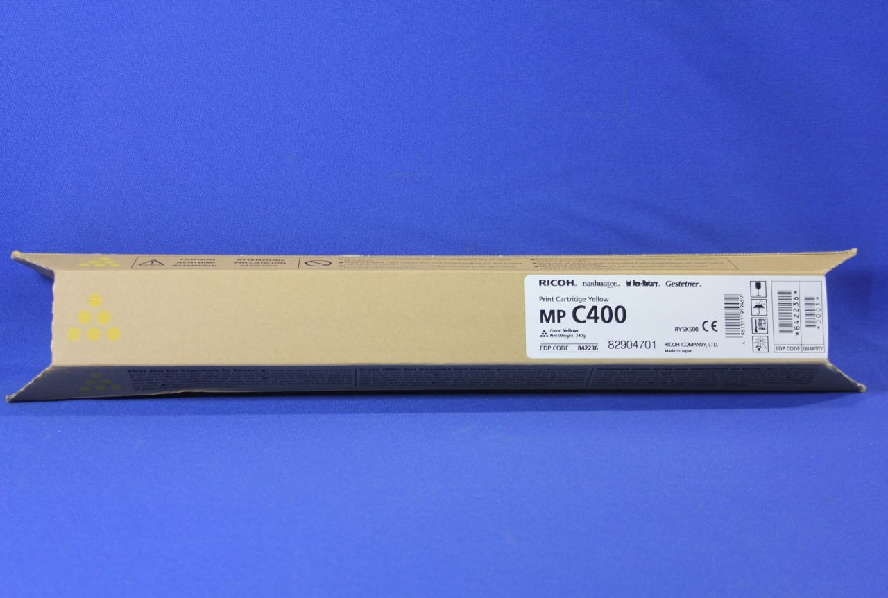 Ricoh - yellow - Original - toner cartridge - for Restner MP C300. C400. Nashuitec MP C300. MP C400. Rex Rotary MP C300.