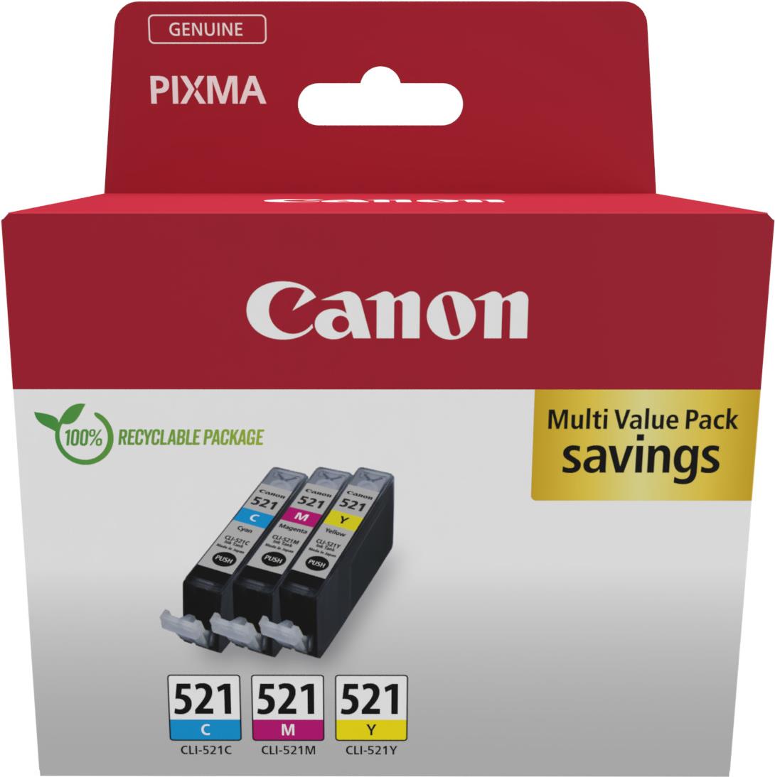 CLI-521 CMY multipack printer cartridges