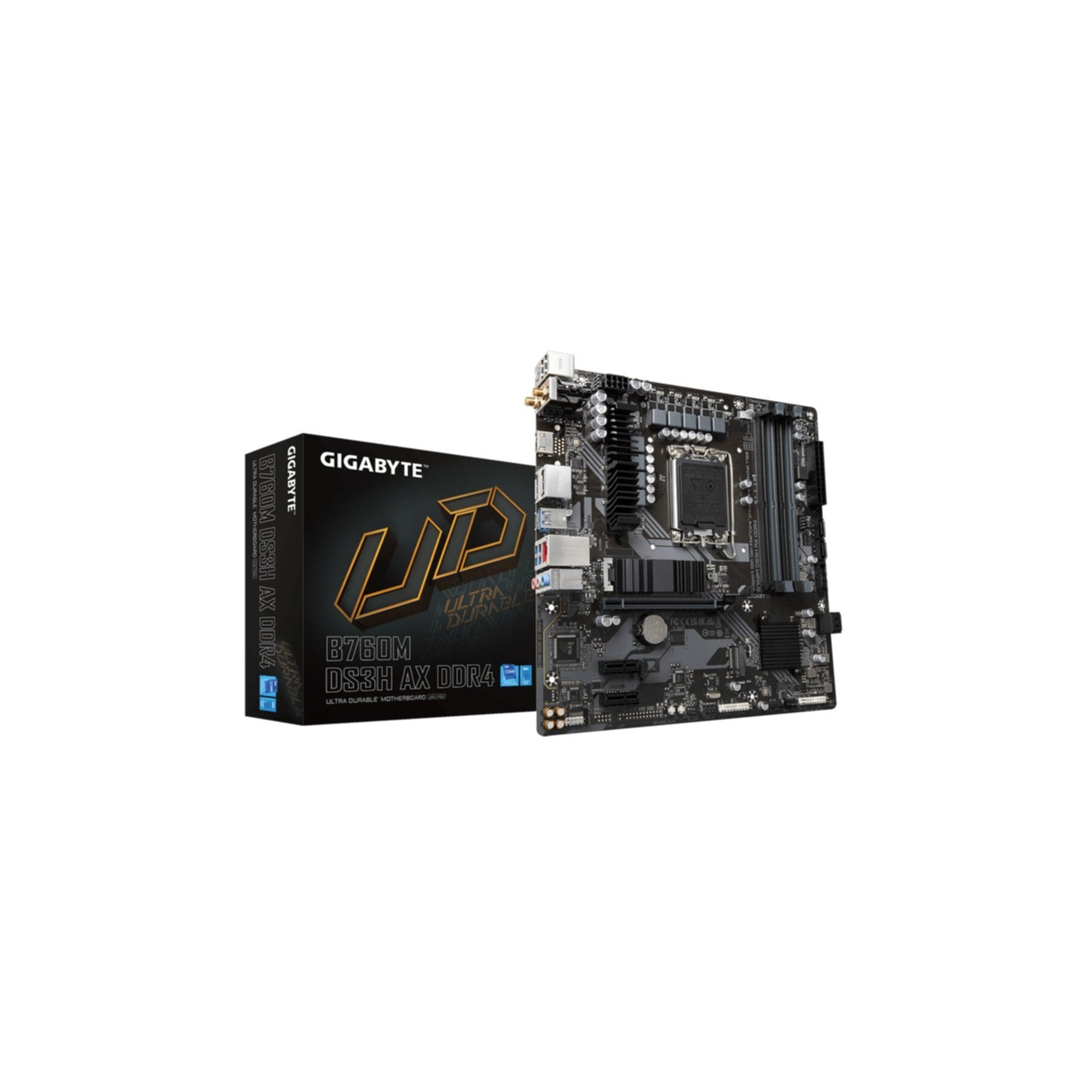 Gigabyte B760M DS3H AX DDR4 - Intel - LGA 1700 - Celeron - Intel Core I3 - Intel Core - Intel Core i7 - Intel Core