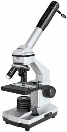 BRESSER Optics Junior - USB microscope - black - silver - 1024x - LED - Windows 7 Enterprise - 7 Enterprise X64 - 7 Home Basic
