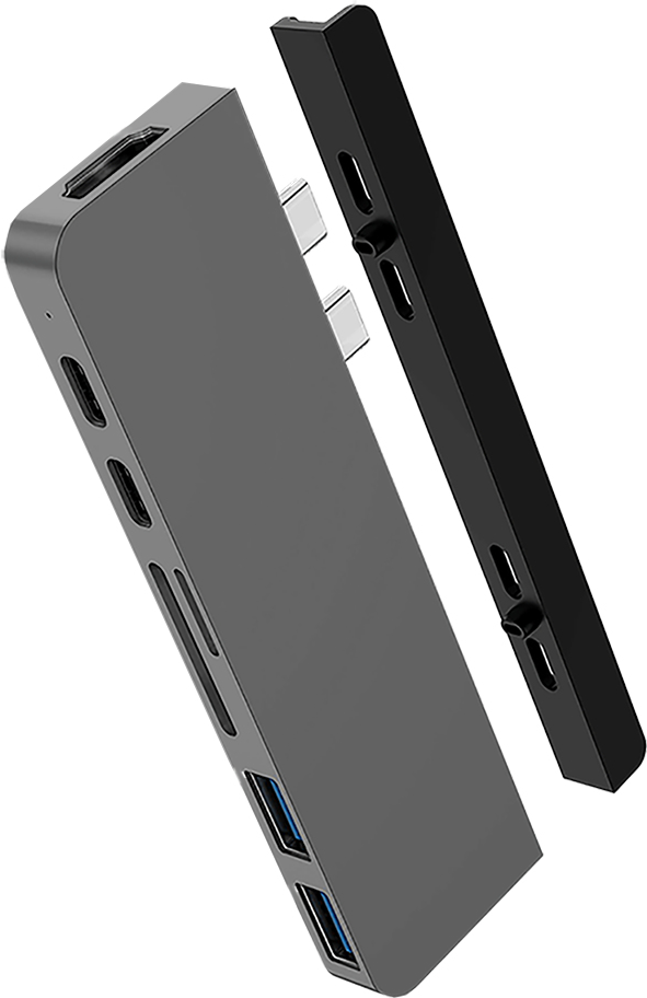 Hyper HD28C - USB 32 Gen 1 (31 Gen 1) Type-C - HDMI - Thunderbolt 3 - USB 32 Gen 1 (31 Gen 1)