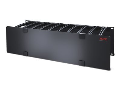APC Cable Management - Rack cable piping with cover - black - 3U - for PN AR3100. AR3150