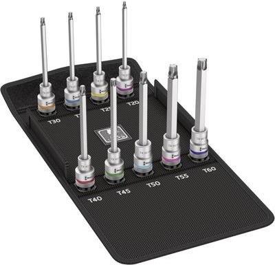 Wera 8767 C HF 3 - Fl�Gel-Torx-Schlüstsel - T20.T27.T30.T45.T50.T55.T60 - metallic - steel CE -