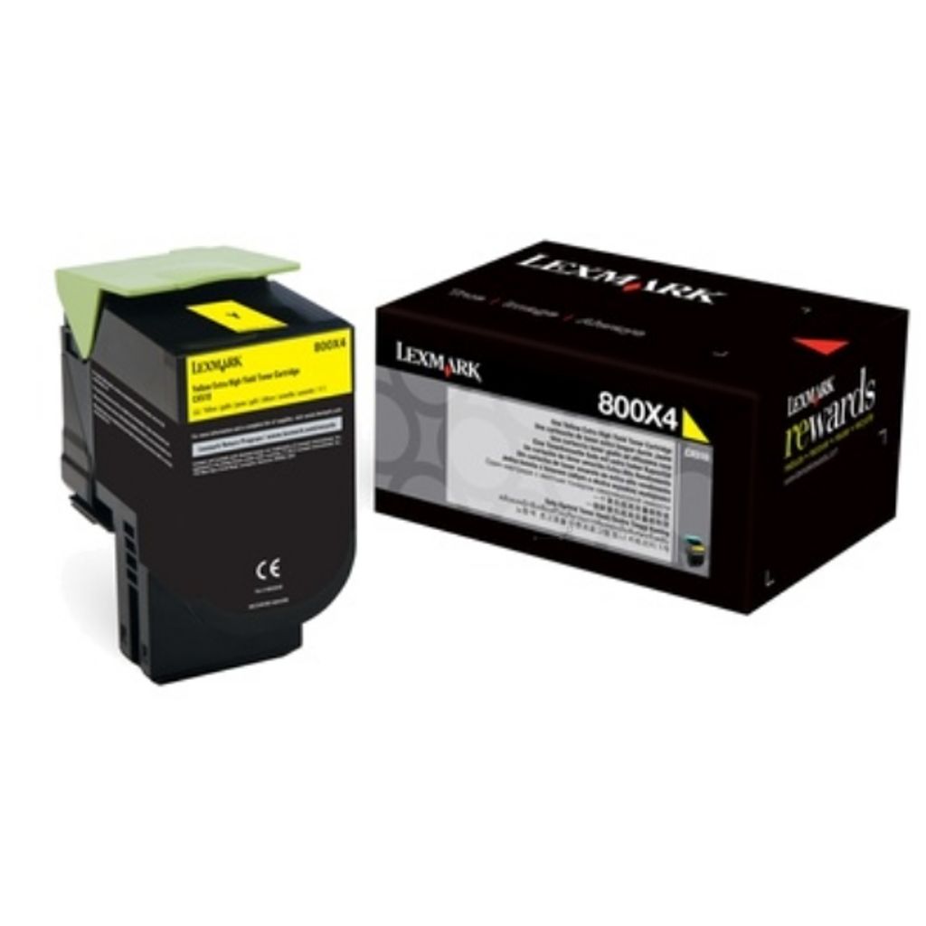 LEXMARK 800X1 - particularly high yield - black - original - toner cartridge LCCP - LEXMARK CX510DE. CX510DHE. CX510DHE (80C0X10)