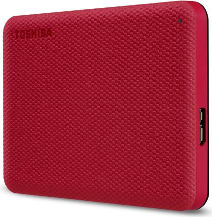 Toshiba Canvio Advance - hard drive - 2 TB - external (portable) - 25  (64 cm) - USB 32 Gen 1 - red