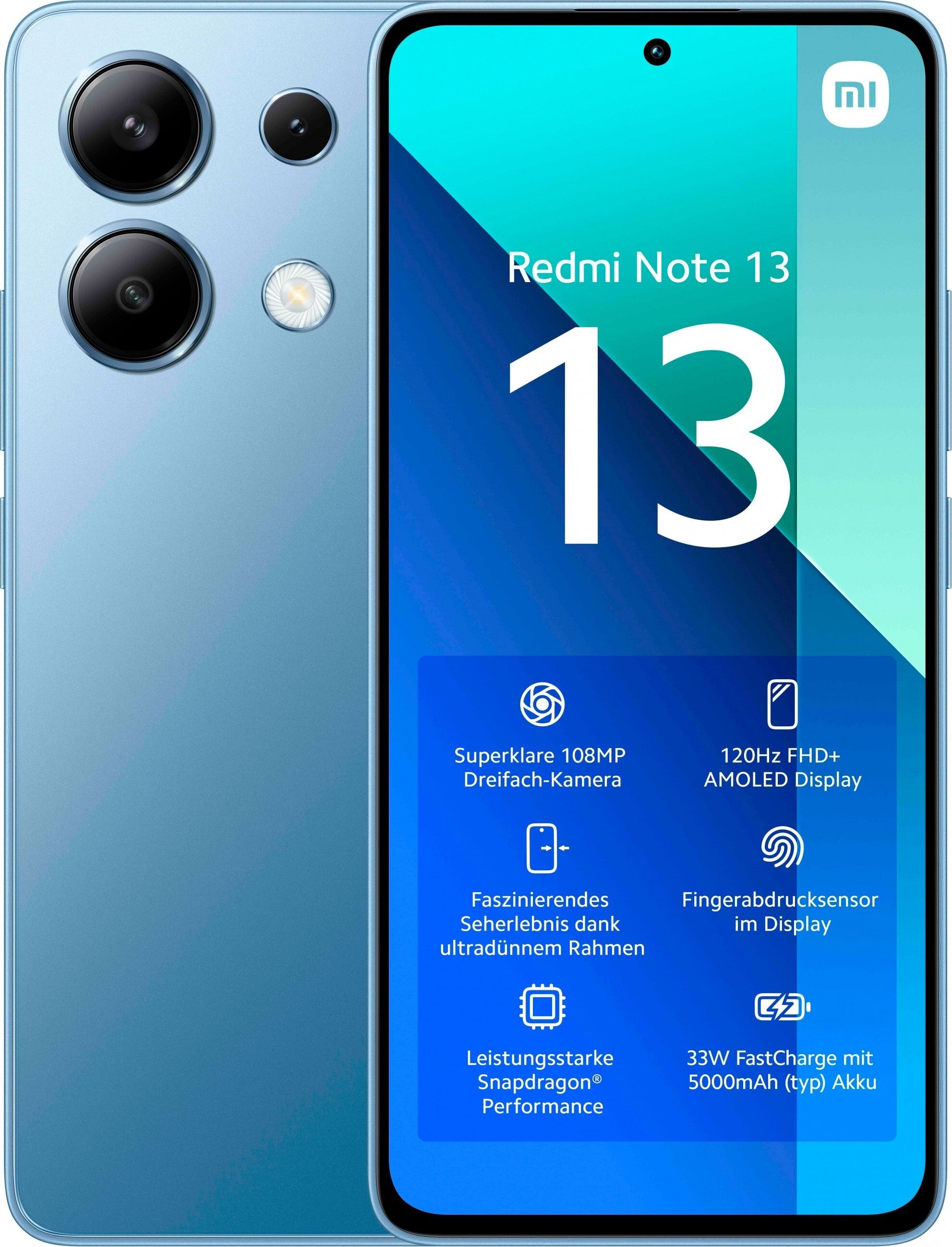 Xiaomi Redmi Note 13 4G Dual 6GB RAM 128GB - Blue (MZB0FZ0EU)