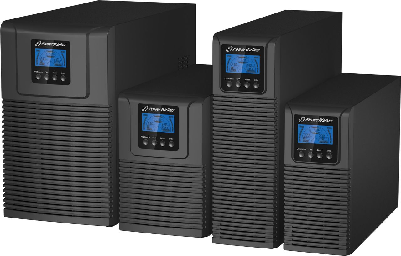 BlueWalker Powerwalker VFI 1000 TG - 900 Watt - 1000 9 AH - RS-232. USB - output sockets 4 (10122041)