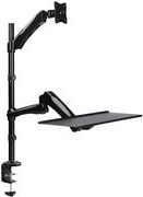 Logilink SIT stand workstation - table holder for monitor    keyboard (adjustable arm) - screen size 33-686 cm (13-27)