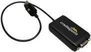 Cradlepoint - cable USB    serial - USB (m) screwable to RS-232 (W) screwable - 40 cm - thumb screws