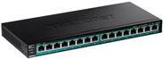 Trendnet TPE TG161H - Switch - 16 101001000 (POE ) - on rack assembly - POE    (120 W)