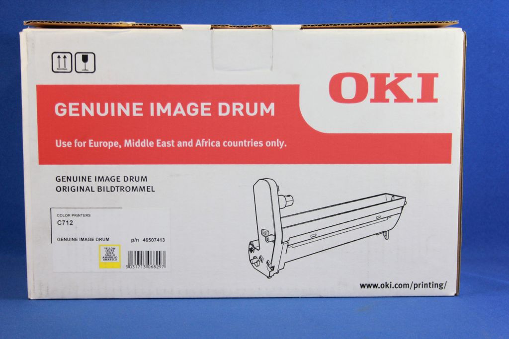 Oki - yellow - drum kit - for C712dn. 712n (46507413)