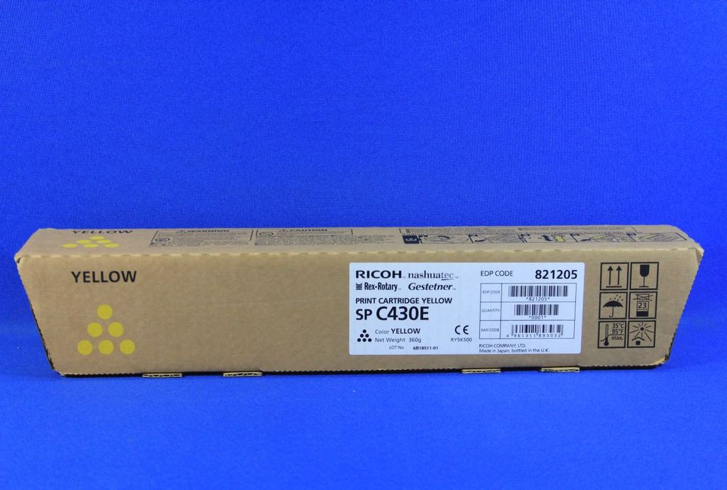 Ricoh Type SP C430Y - Yellow - Original - toner cartridge - fitter SP C430. NRG SP C430. SP C431. Rex Rotary C430.