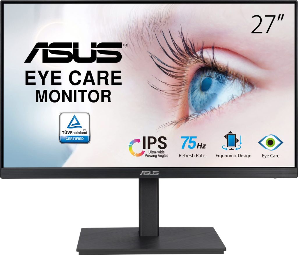 ASUS VA27EQSB 68.6 cm (27 ) 1920 x 1080 Pixel Full HD LCD black energy class E (90LM0559-B01170)