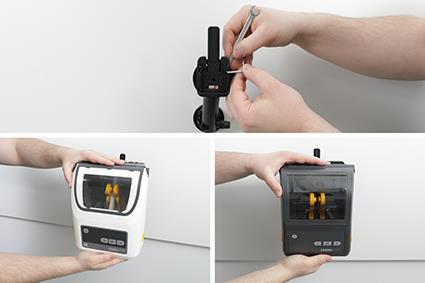 BRODIT wall bracket wall bracket with multimoveclip. Including Suitable Follow ZD621. ZD620. ZD421. ZD420 (216366)