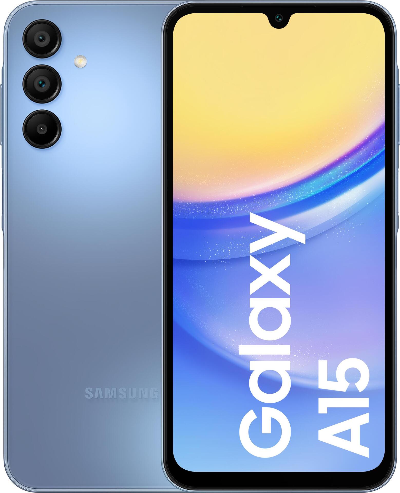 Samsung Galaxy A15 16.5 cm (65) hybrid dual-SIM Android 14 4G USB Type-C 8 GB 256 GB 5000 MAh blue ()