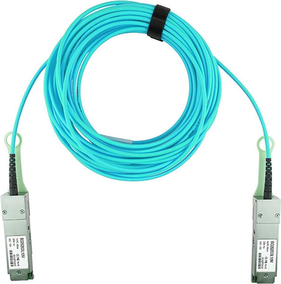 Blueoptics 10434-BO cable number 5 m. 1 QSFP28. 2 QSFP28 weight 150 g. Package weight 160 g (10434-BO)
