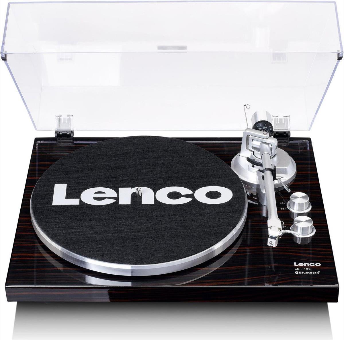 Lenco LBT-188 USB record player belt drive walnut (LBT-188 Walnut)