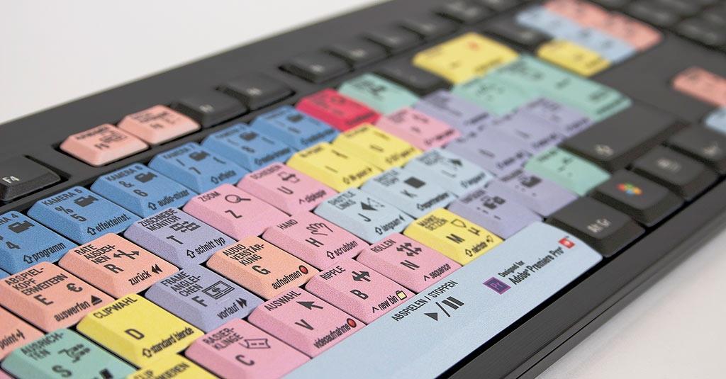 Logickeyboard Adobe Premiere Pro CC USB QWERTZ German multi-color (LKB-PPROC-BJPU-DE)
