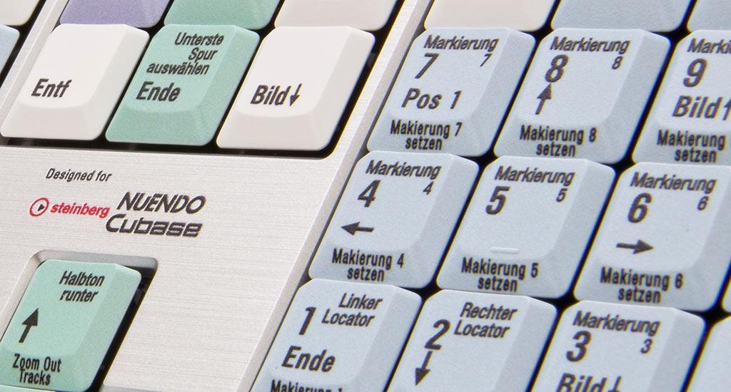 Logickeyboard Cubase    Nuendo Slim Line - keyboard - USB - QWERTZ - German - key switch scissor key