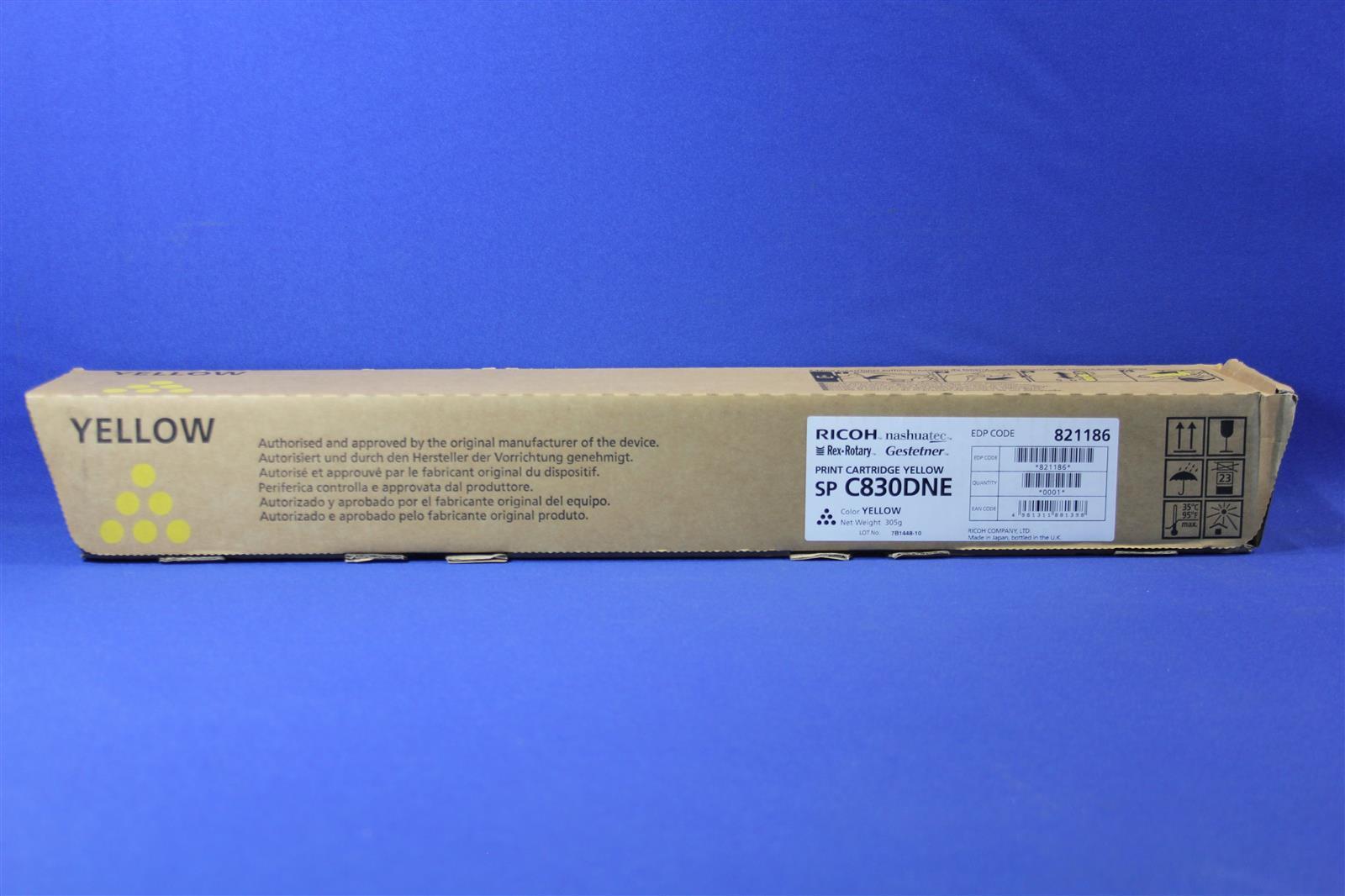 Ricoh - toner cartridge - 1 x yellow - 16000 pages - Aficio SP C830dn. SP C831dn (821186)