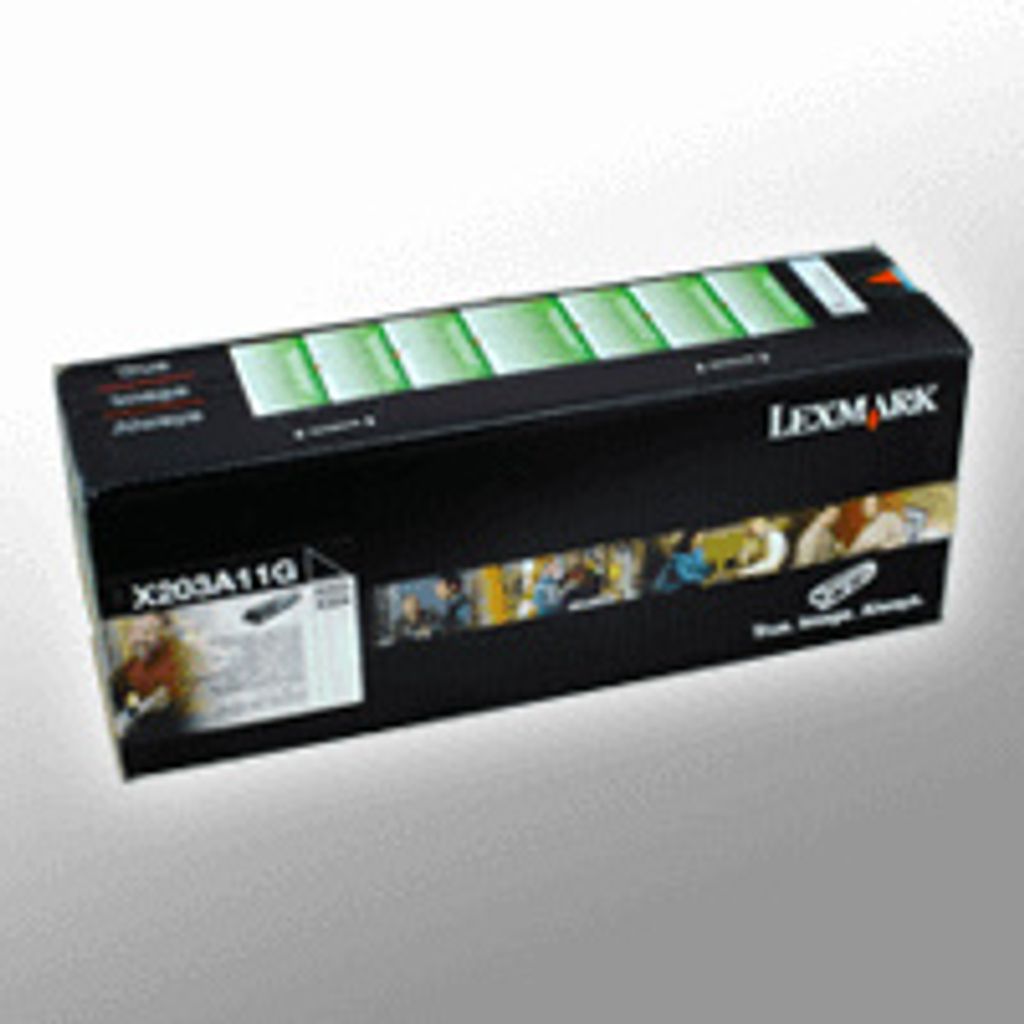 LEXMARK TONER X203A11G - black - capacity 2500 pages (x203a11g)