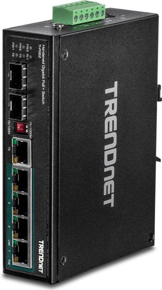 Trendnet Ti-PG62 - Switch - not managed - x 101001000 (POE )     1 x shared gigabit SFP     1 x gigabit SFP     1