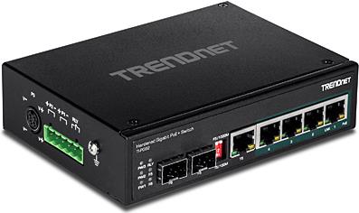 Trendnet Ti-PG62 - Switch - not managed - x 101001000 (POE )     1 x shared gigabit SFP     1 x gigabit SFP     1