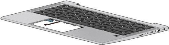 HP - replacement keyboard notebook - with pointer. Clickpad - backlit - qwerty - swedish-finish - with upper cover - for elitebook 840 G8
